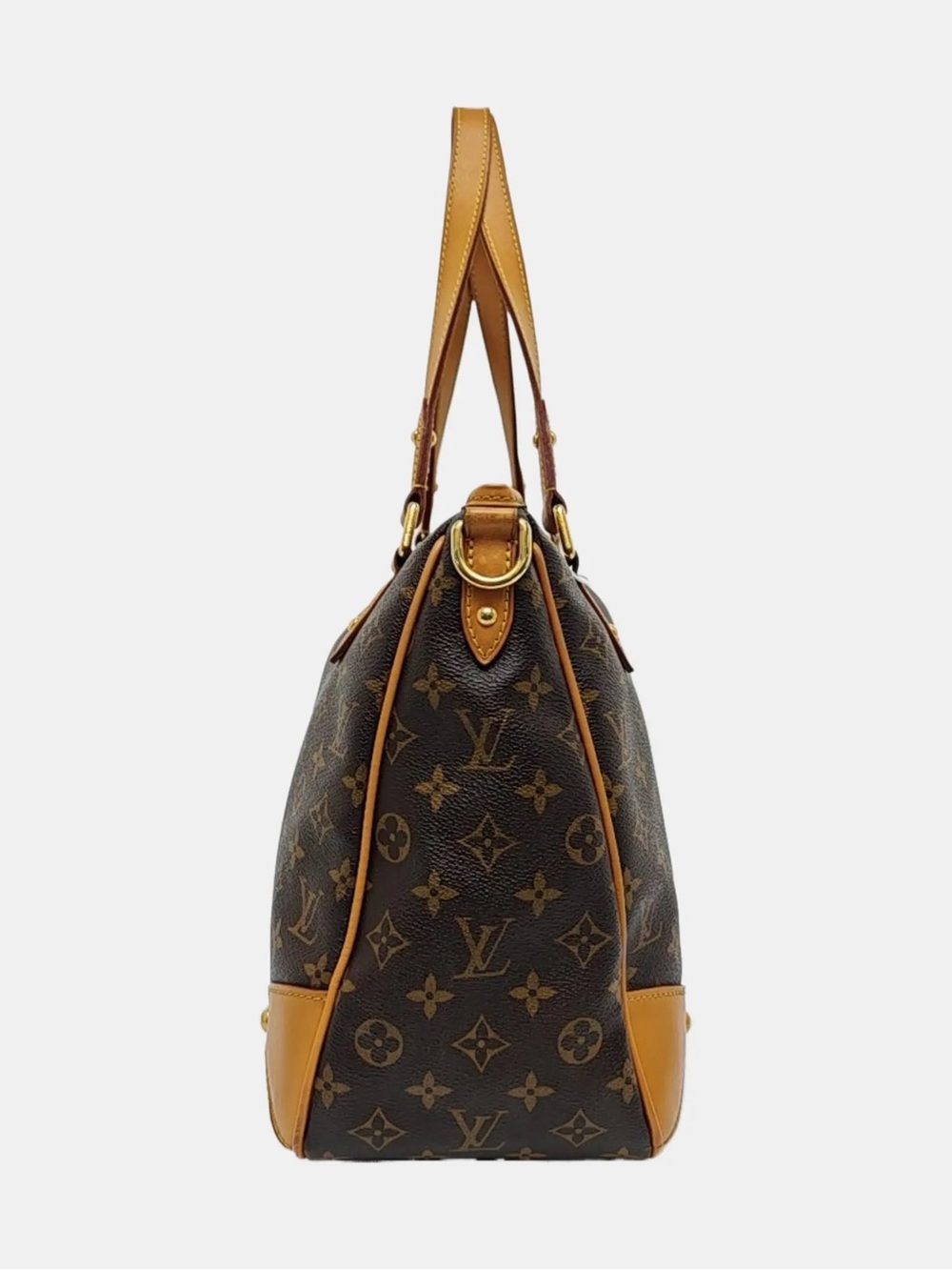 ♥️Louis Vuitton Monogram Retiro MM Canvas Brown with Tan Trim Top-Handle Bag♥️ - Picture 3 of 16